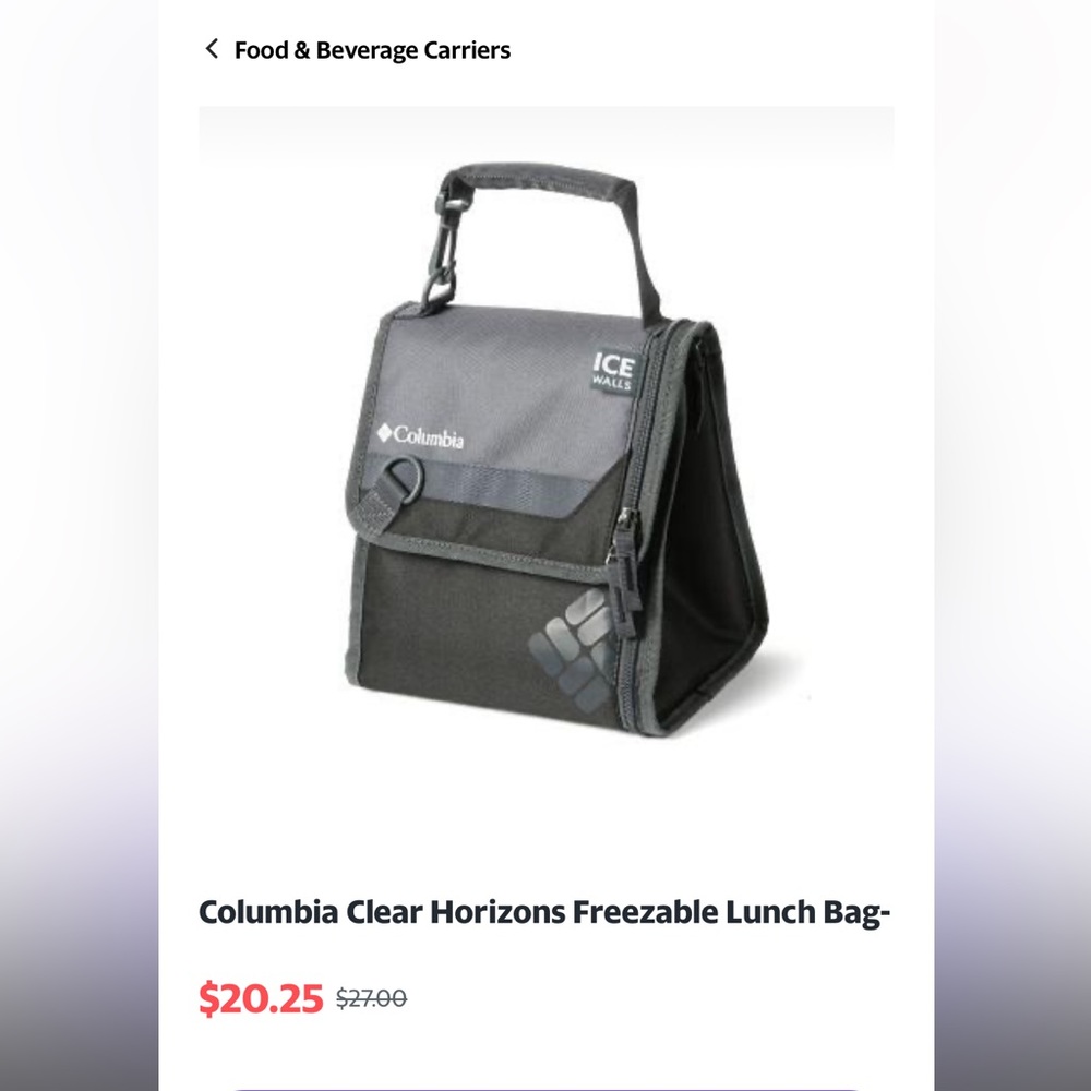 Columbia Clear Horizons Freezable Lunch Bag